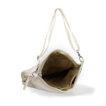 Borsa a Spalla in Vera Pelle Bianco