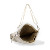 Borsa a Spalla in Vera Pelle Bianco