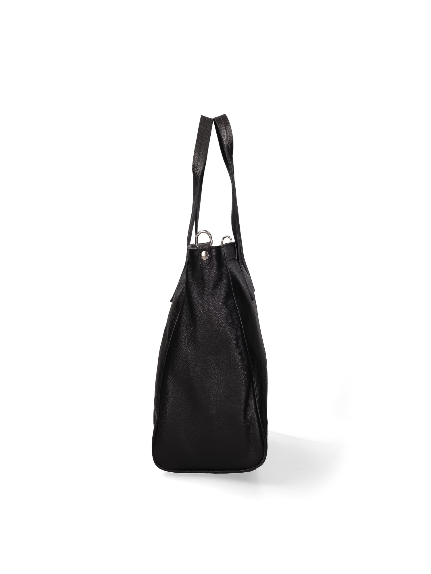 Borsa a Spalla in Vera Pelle Nero
