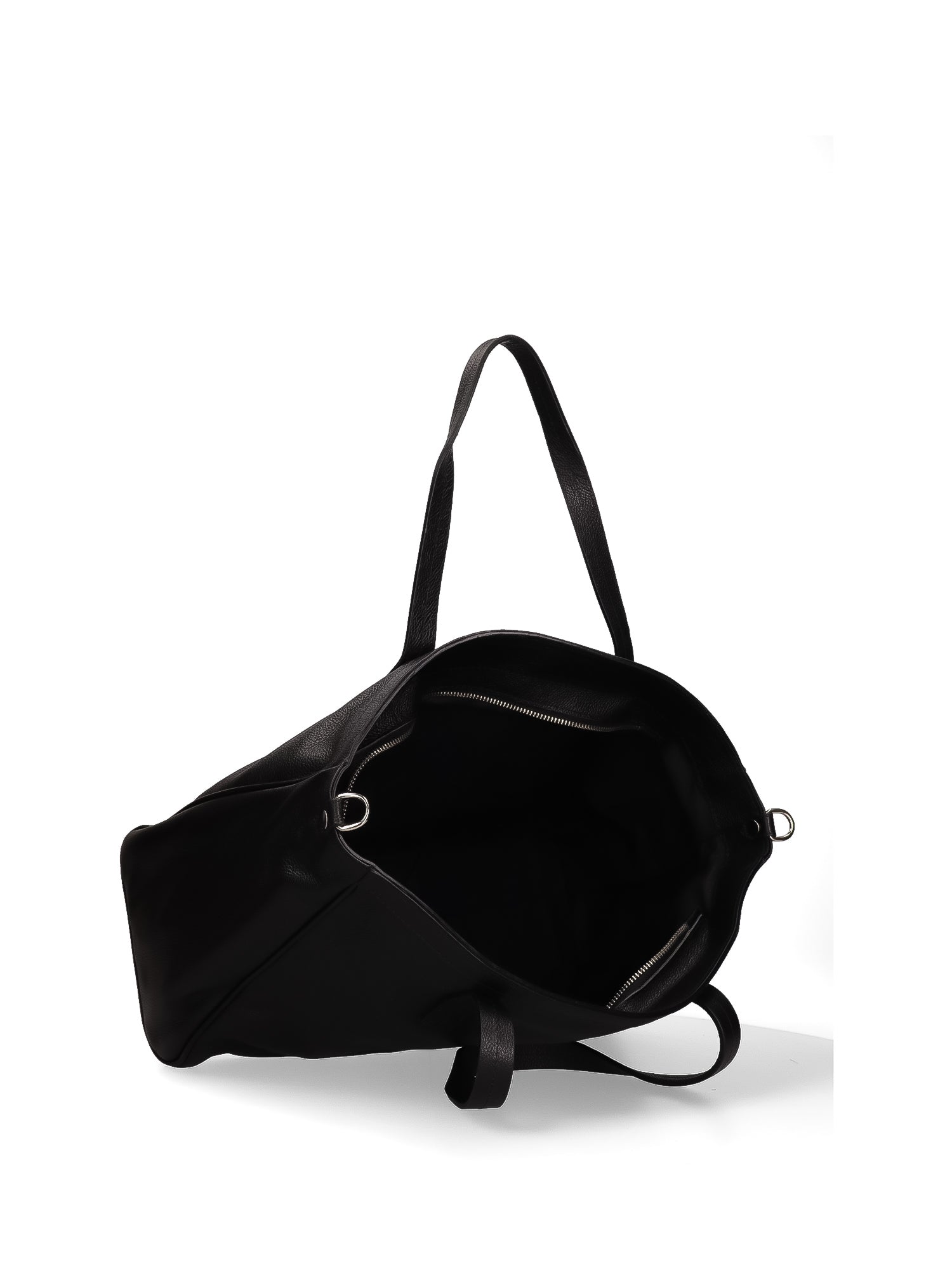 Borsa a Spalla in Vera Pelle Nero