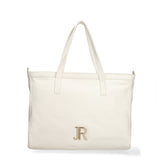 Borsa a Spalla in Vera Pelle Bianco
