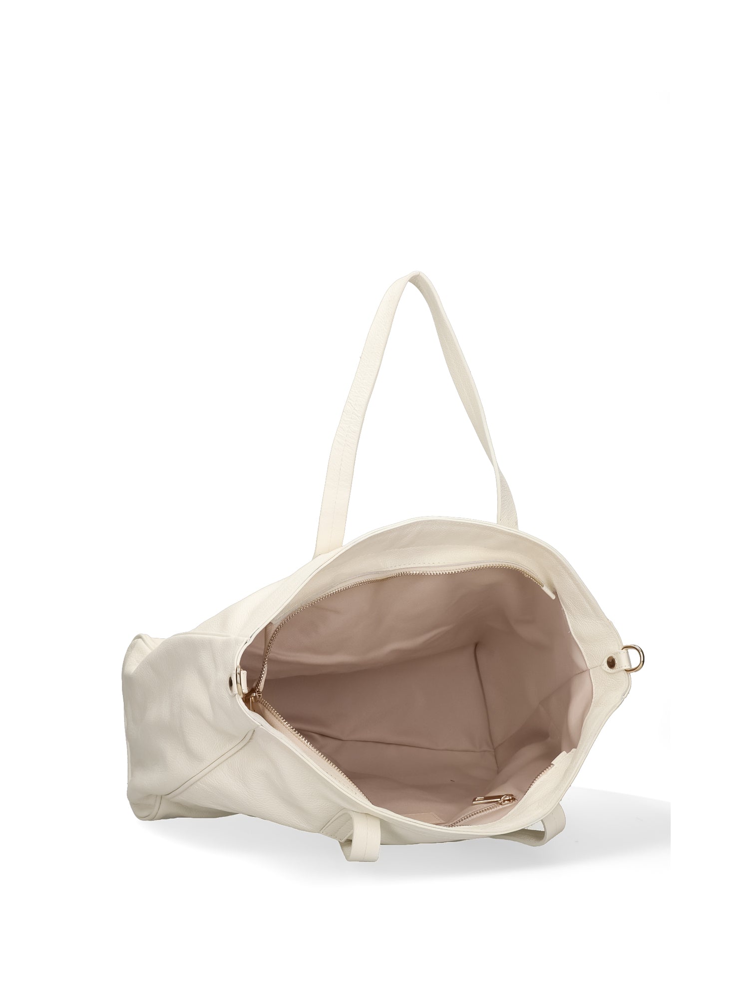 Borsa a Spalla in Vera Pelle Bianco