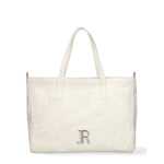 Borsa a Spalla in Vera Pelle Bianco