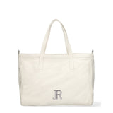 Borsa a Spalla in Vera Pelle Bianco