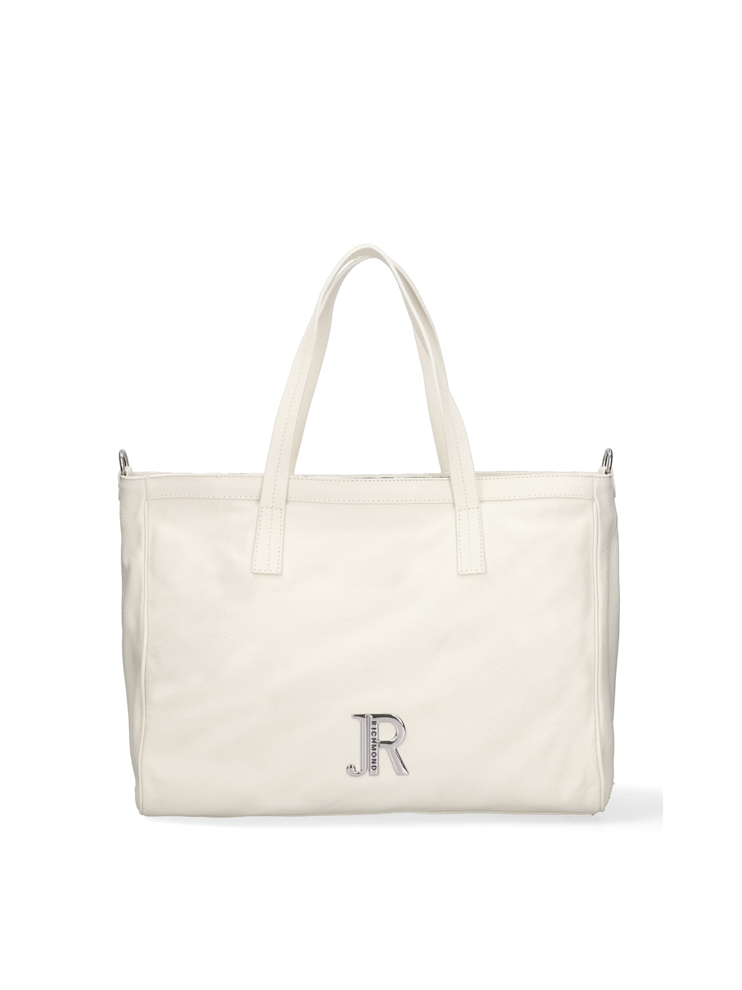 Borsa a Spalla in Vera Pelle Bianco