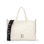 Borsa a Spalla in Vera Pelle Bianco