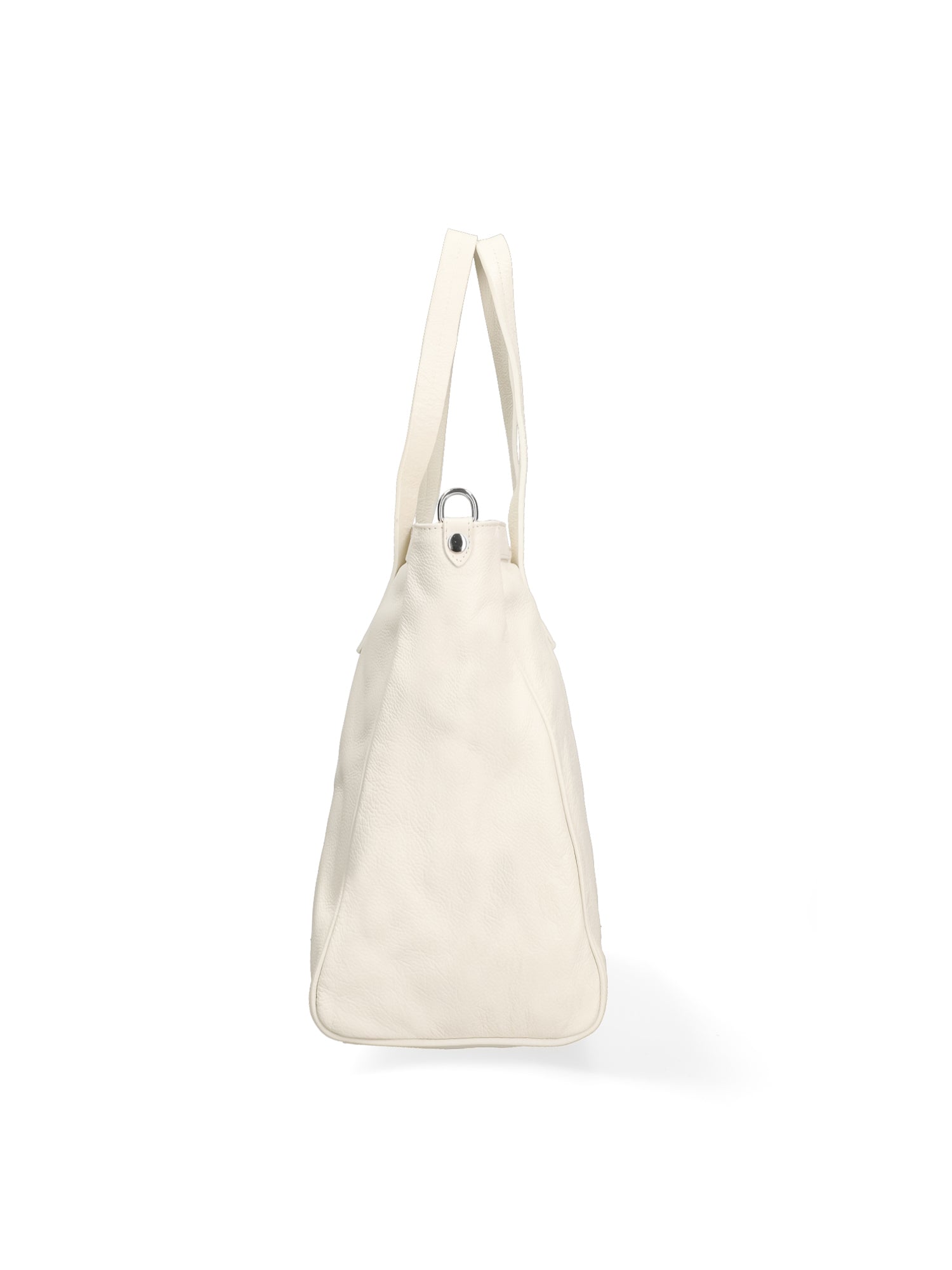 Borsa a Spalla in Vera Pelle Bianco