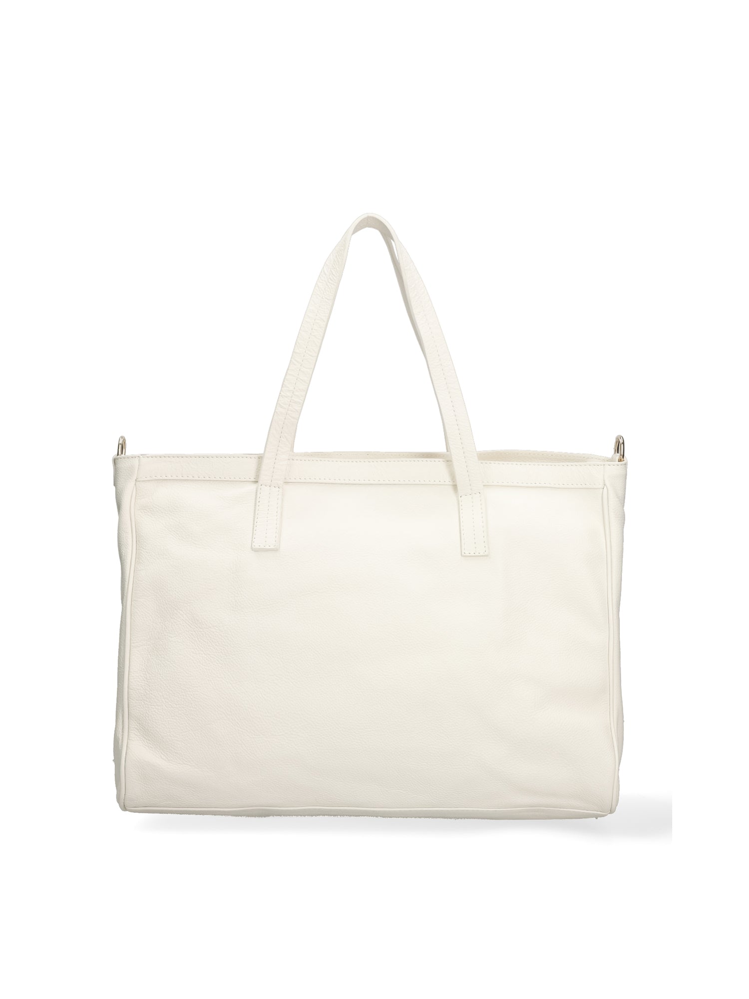 Borsa a Spalla in Vera Pelle Bianco