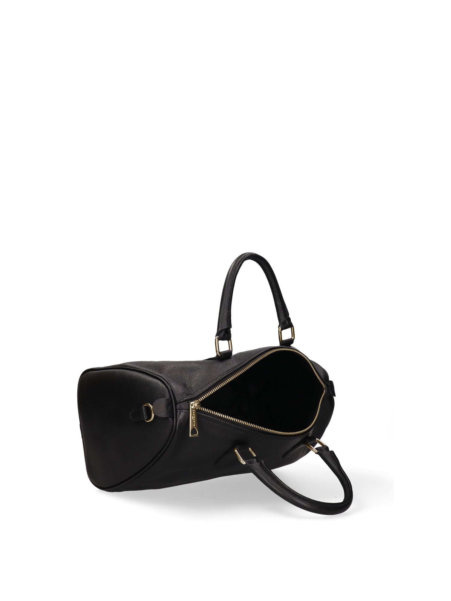 Borsa a Bauletto in Vera Pelle Nero