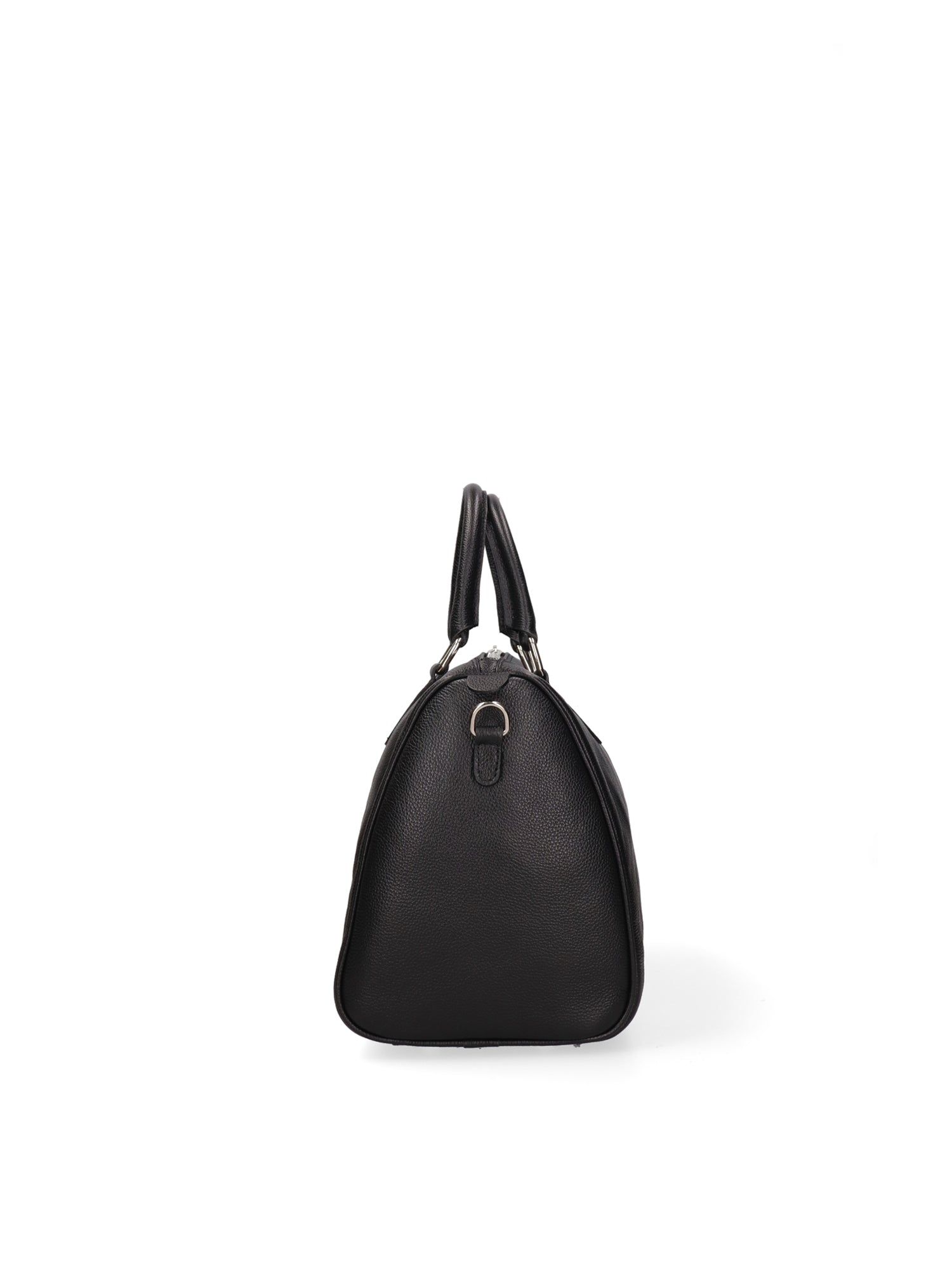 Borsa a Bauletto in Vera Pelle Nero