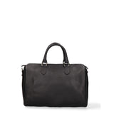 Borsa a Bauletto in Vera Pelle Nero