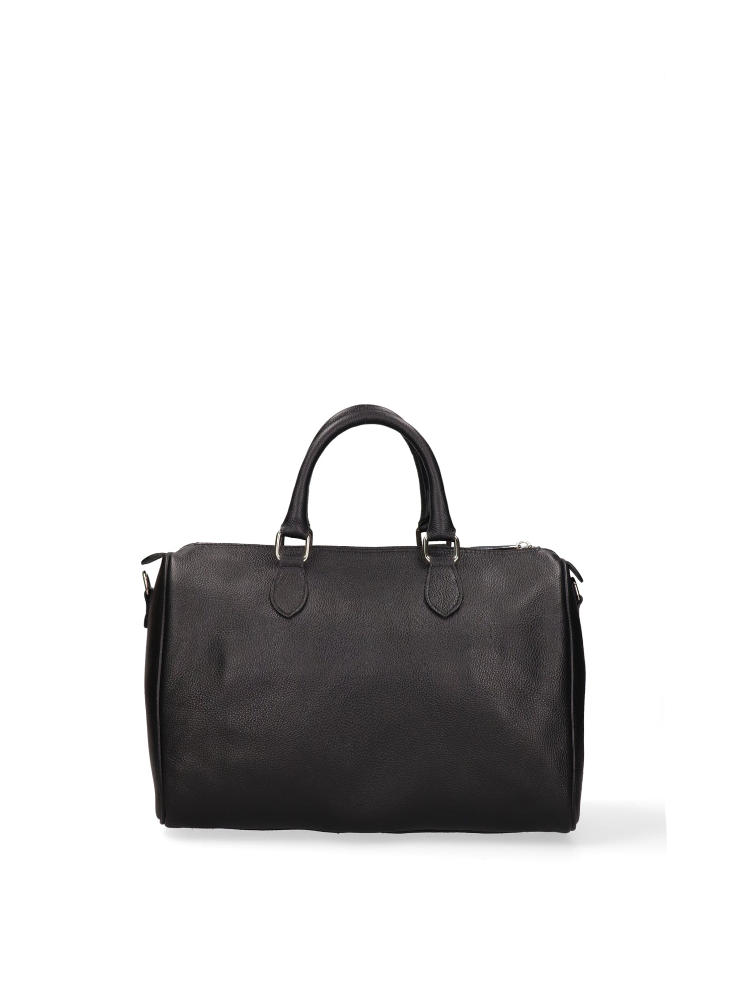 Borsa a Bauletto in Vera Pelle Nero