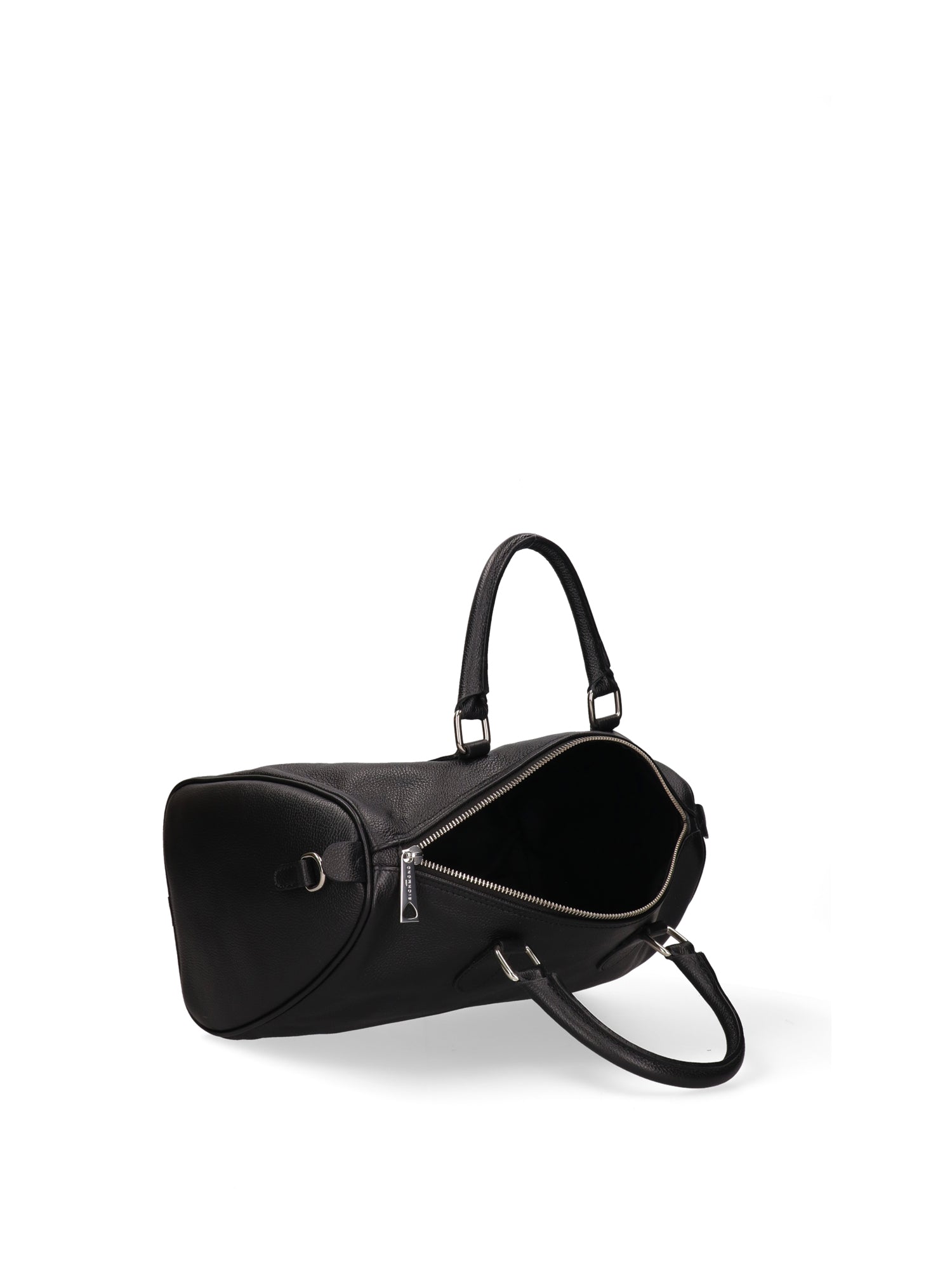 Borsa a Bauletto in Vera Pelle Nero