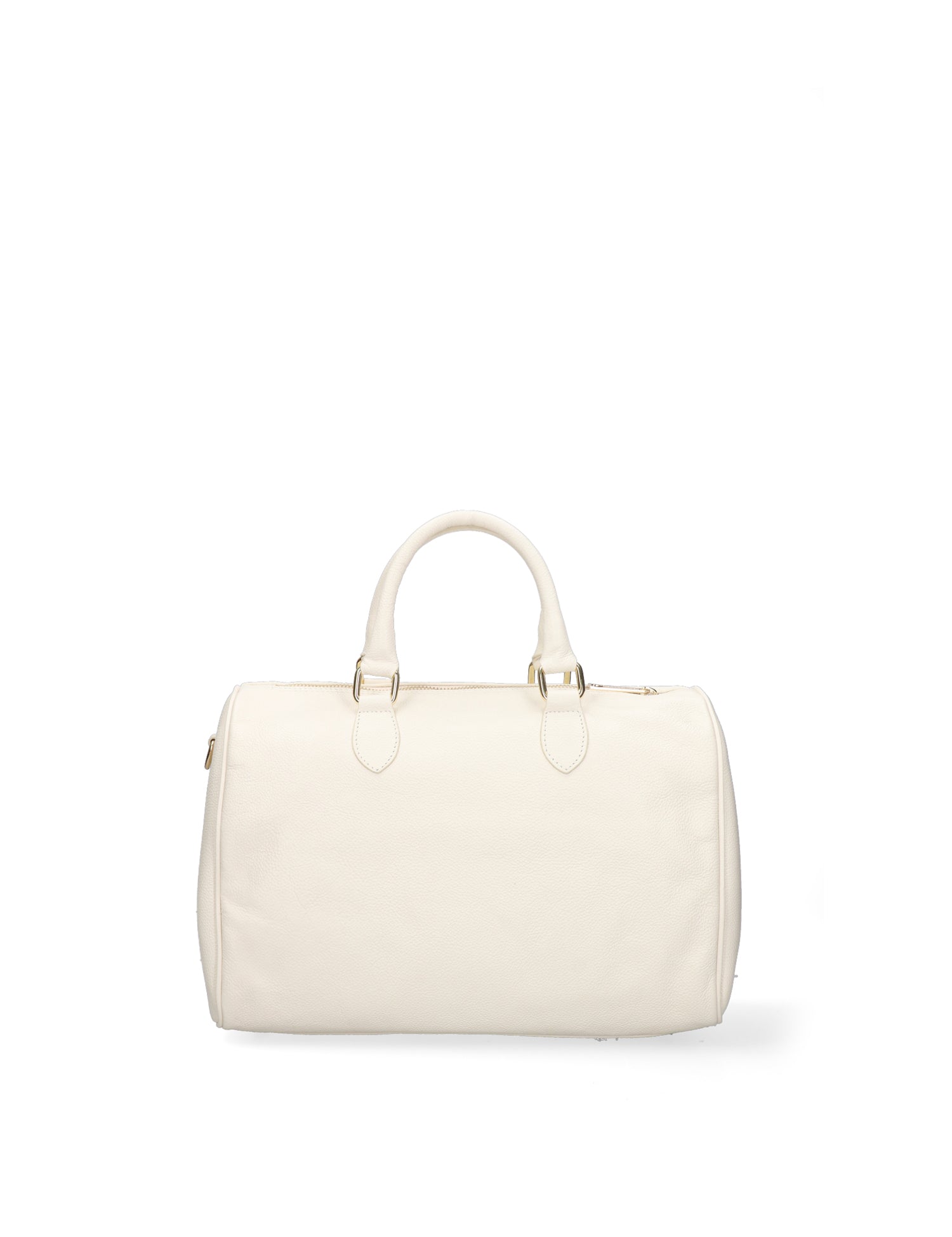 Borsa a Bauletto in Vera Pelle Bianco