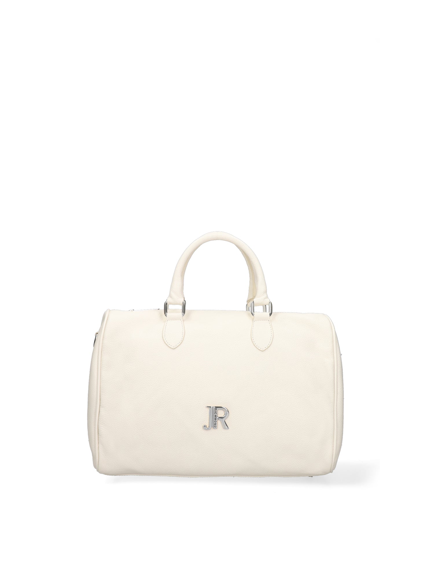 Borsa a Bauletto in Vera Pelle Bianco