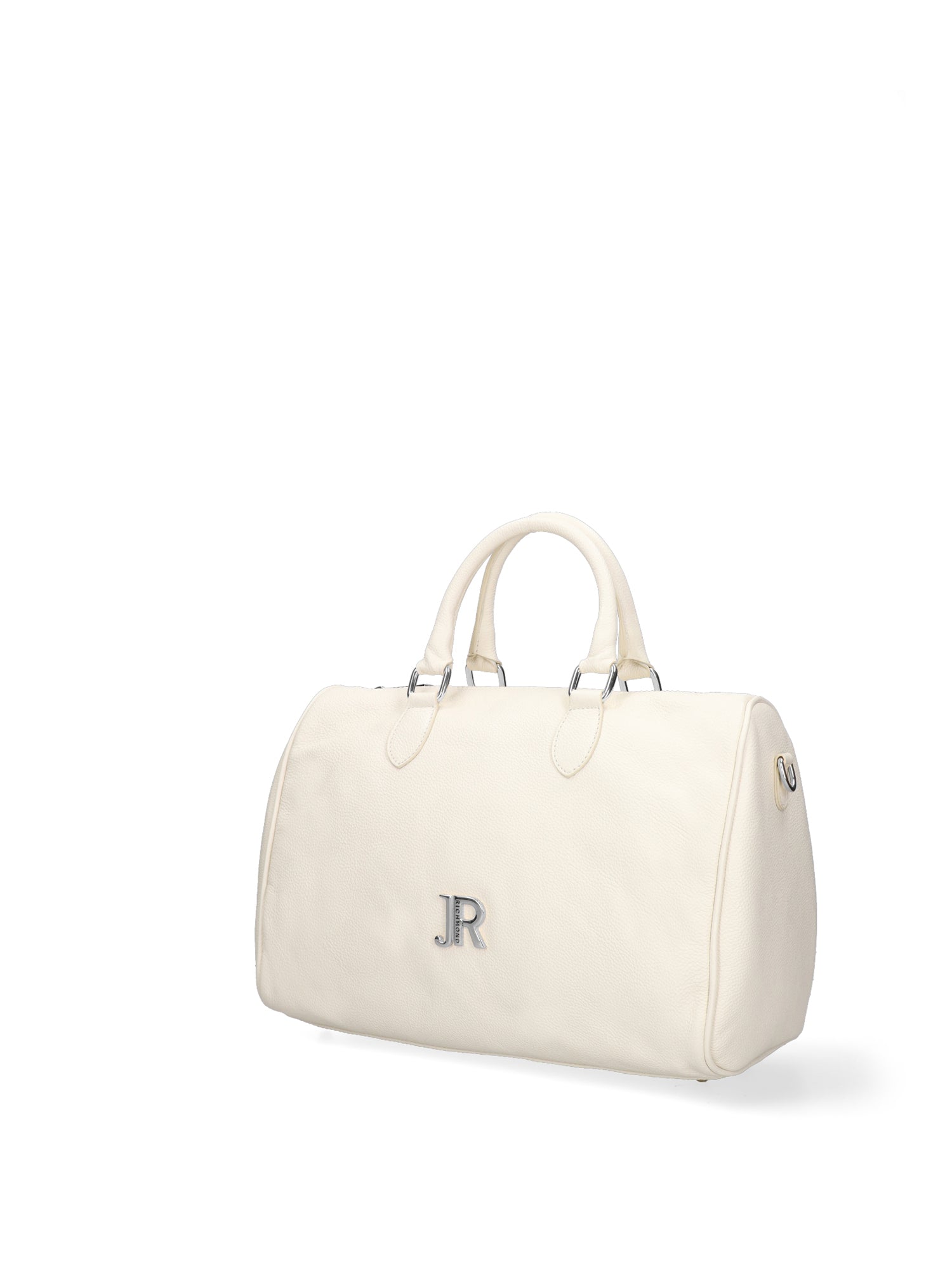Borsa a Bauletto in Vera Pelle Bianco