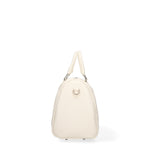 Borsa a Bauletto in Vera Pelle Bianco