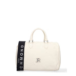Borsa a Bauletto in Vera Pelle Bianco