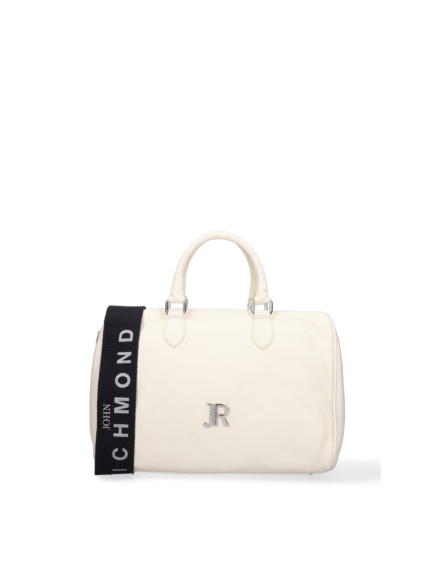 Borsa a Bauletto in Vera Pelle Bianco