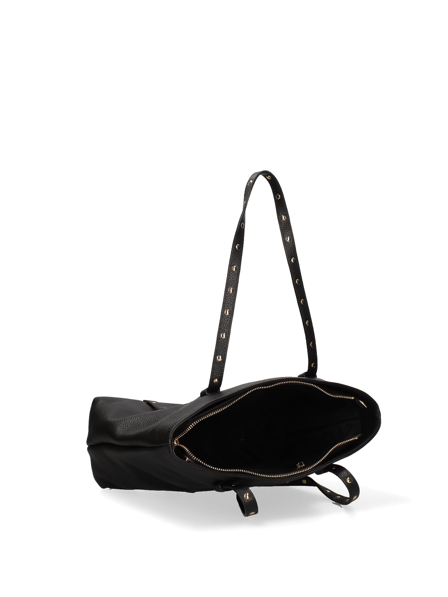 Borsa a Spalla in Vera Pelle Nero
