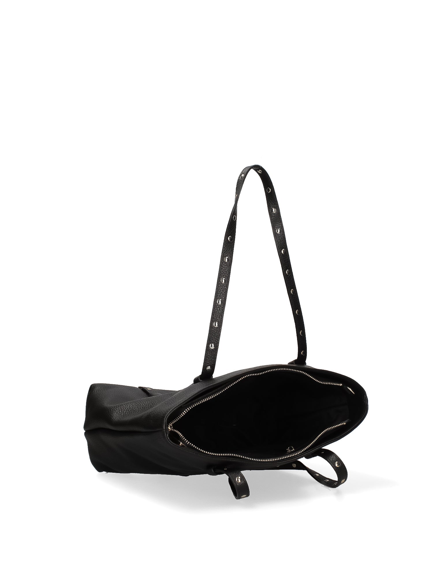 Borsa a Spalla in Vera Pelle Nero