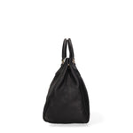 Borsa a Mano in Vera Pelle Nero