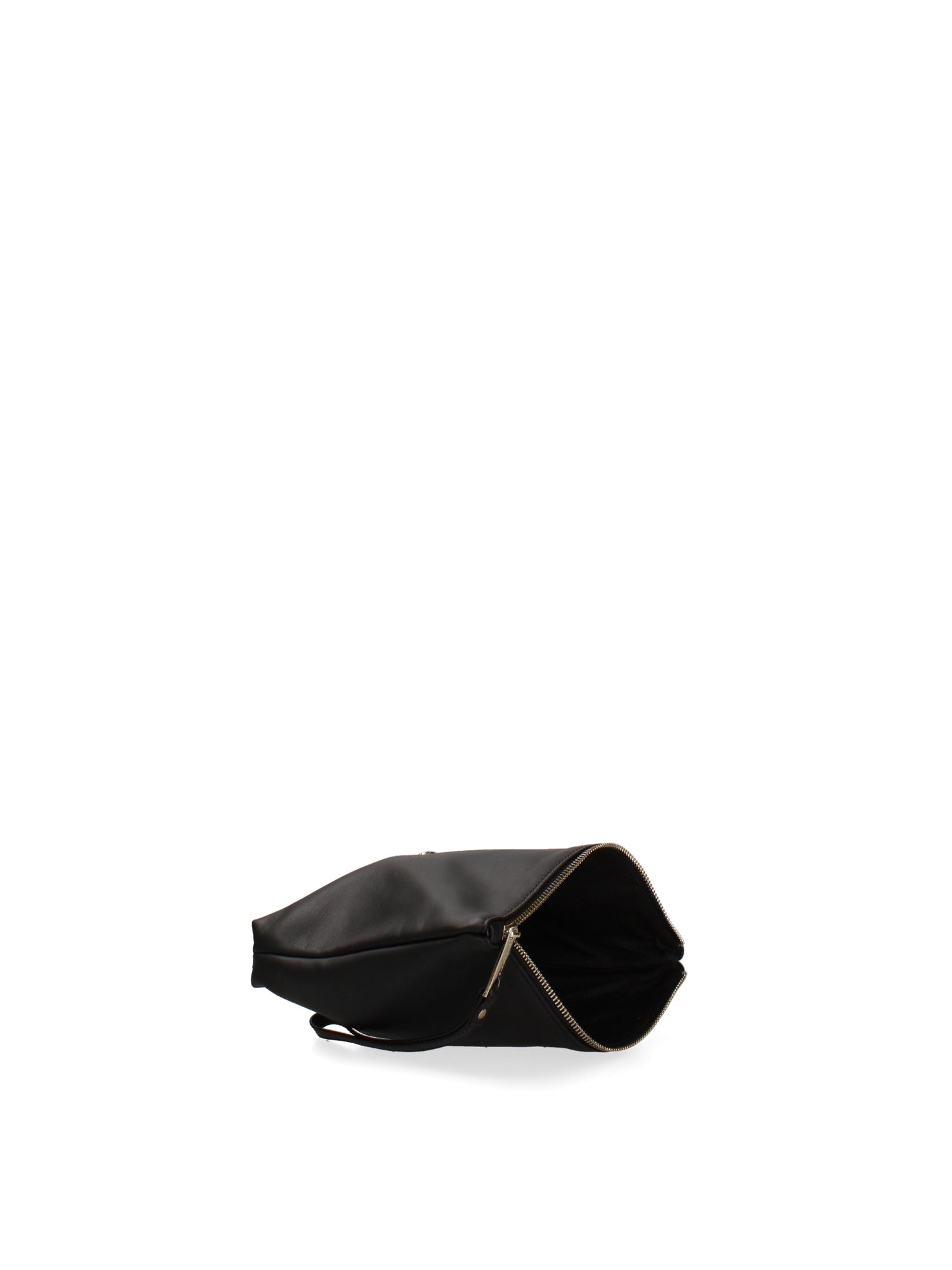 Pochette in Vera Pelle Nero