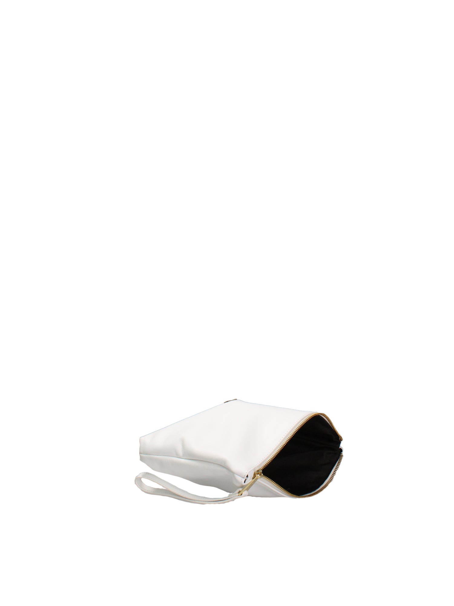 Pochette in Vera Pelle Bianco