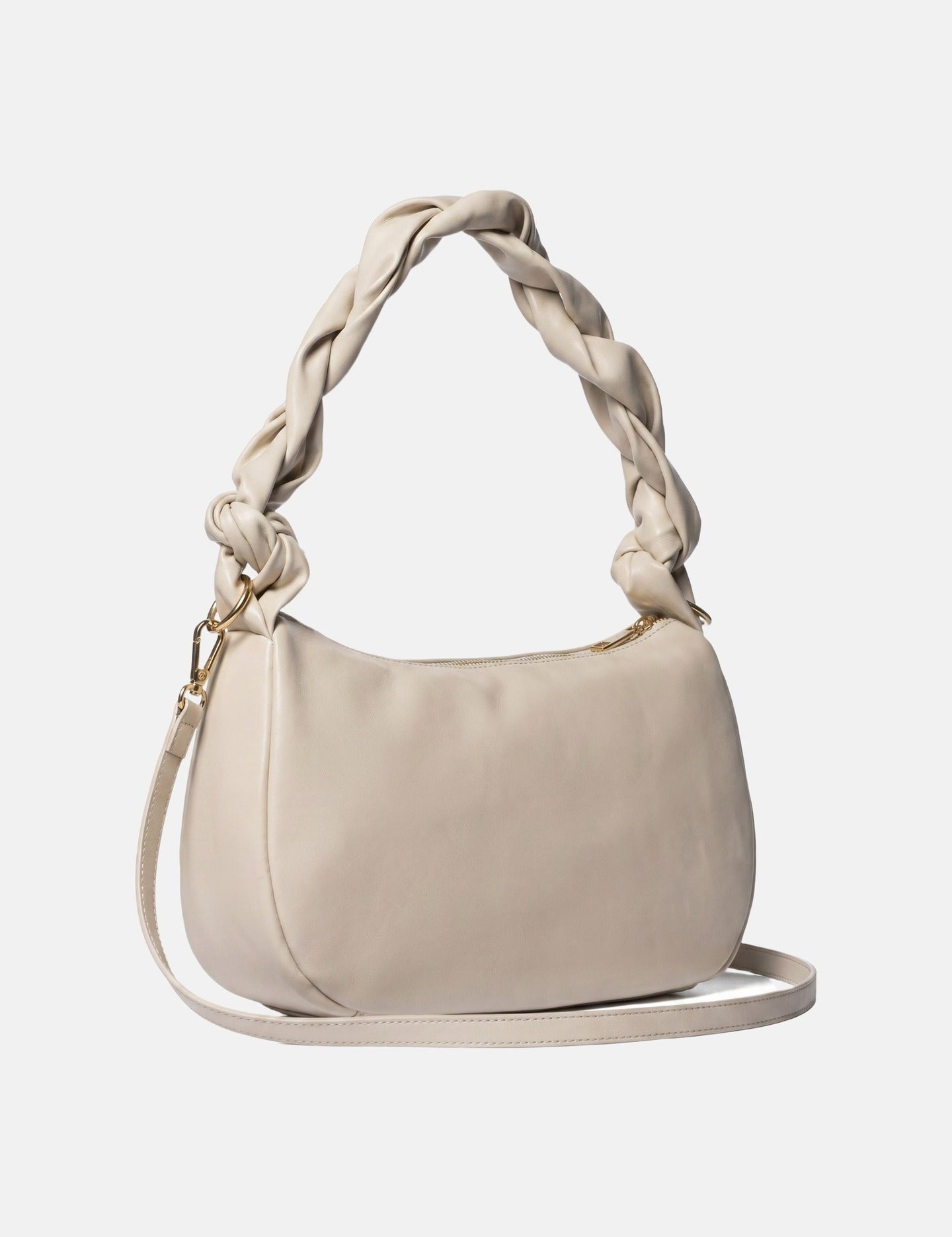 Borsa a Spalla in Pelle Vegana Beige