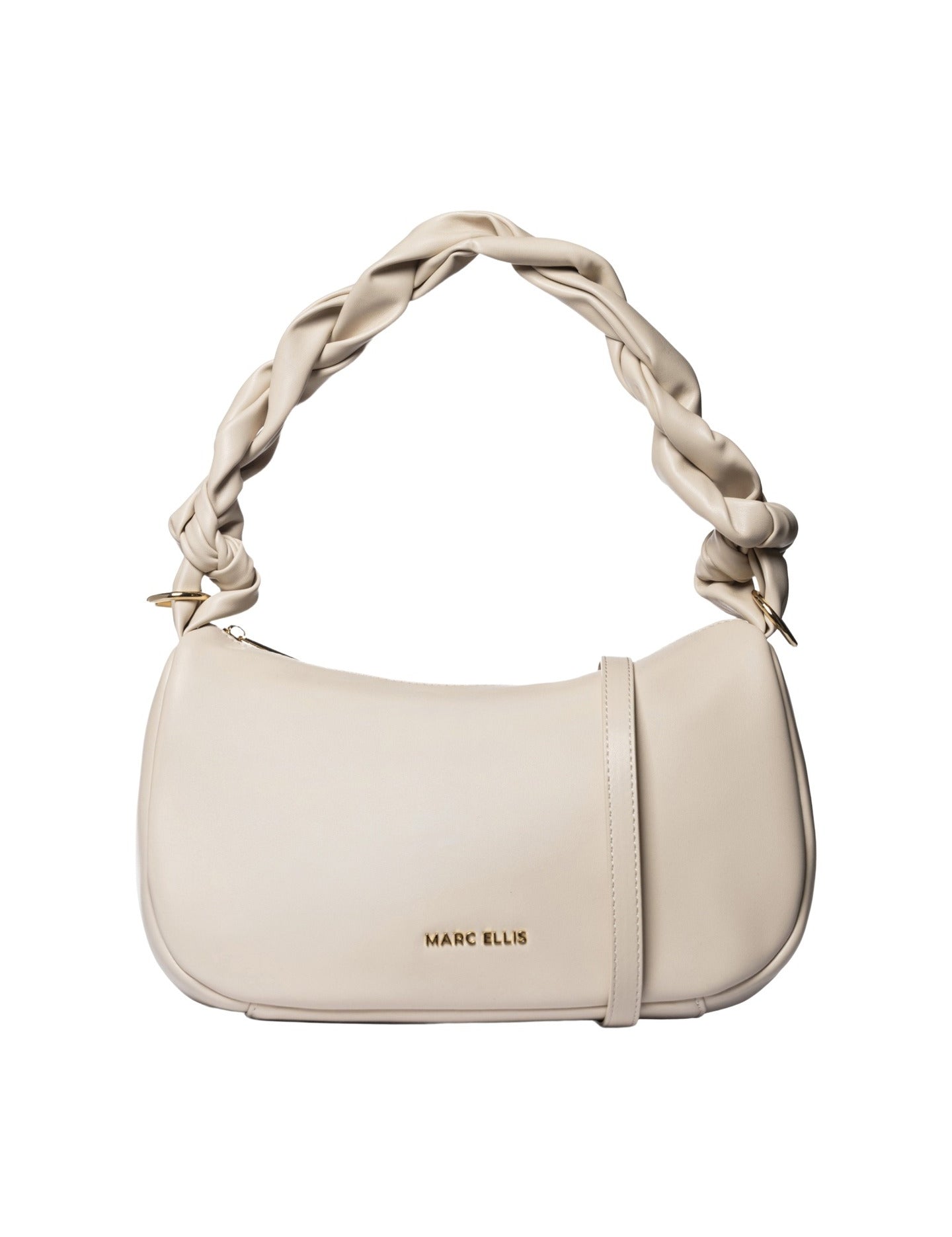 Borsa a Spalla in Pelle Vegana Beige
