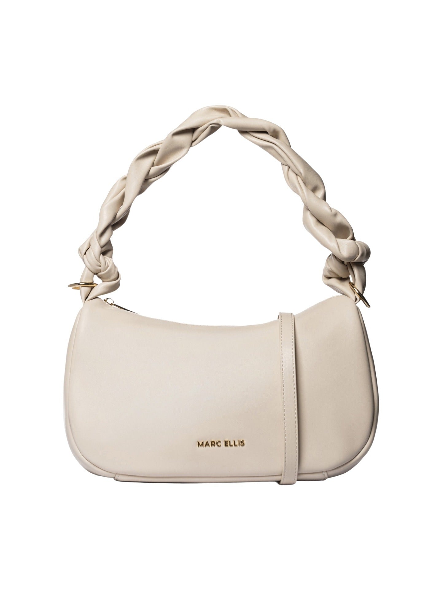 Borsa a Spalla in Pelle Vegana Beige