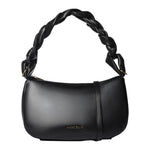 Borsa a Spalla in Pelle Vegana Nero
