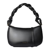 Borsa a Spalla in Pelle Vegana Nero