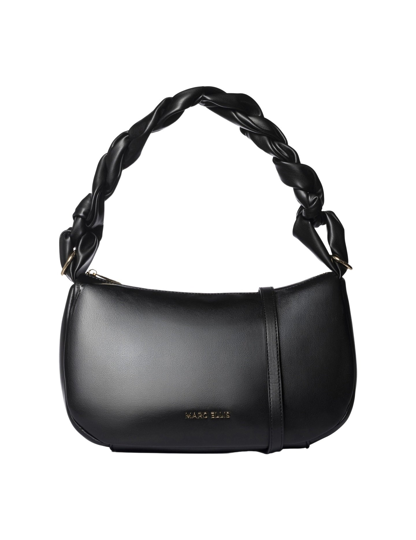 Borsa a Spalla in Pelle Vegana Nero