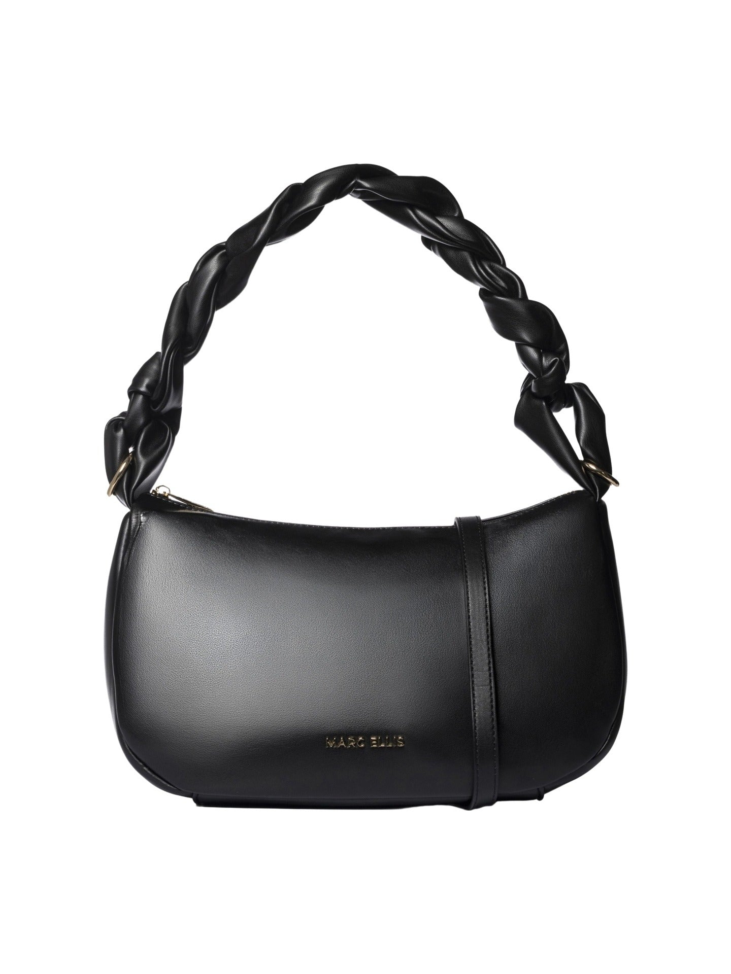 Borsa a Spalla in Pelle Vegana Nero