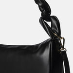 Borsa a Spalla in Pelle Vegana Nero