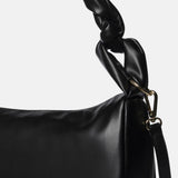 Borsa a Spalla in Pelle Vegana Nero
