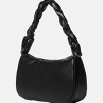 Borsa a Spalla in Pelle Vegana Nero