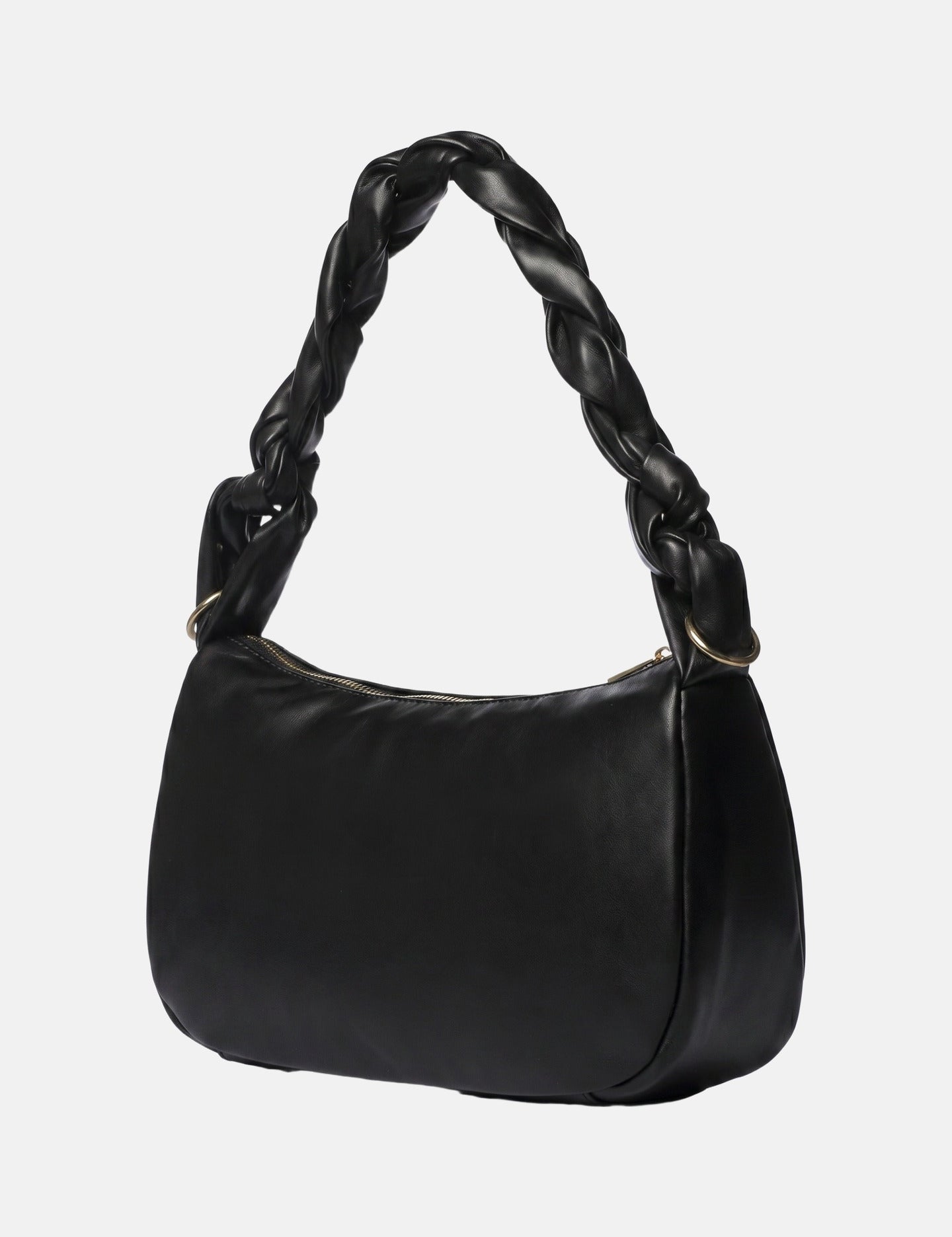 Borsa a Spalla in Pelle Vegana Nero