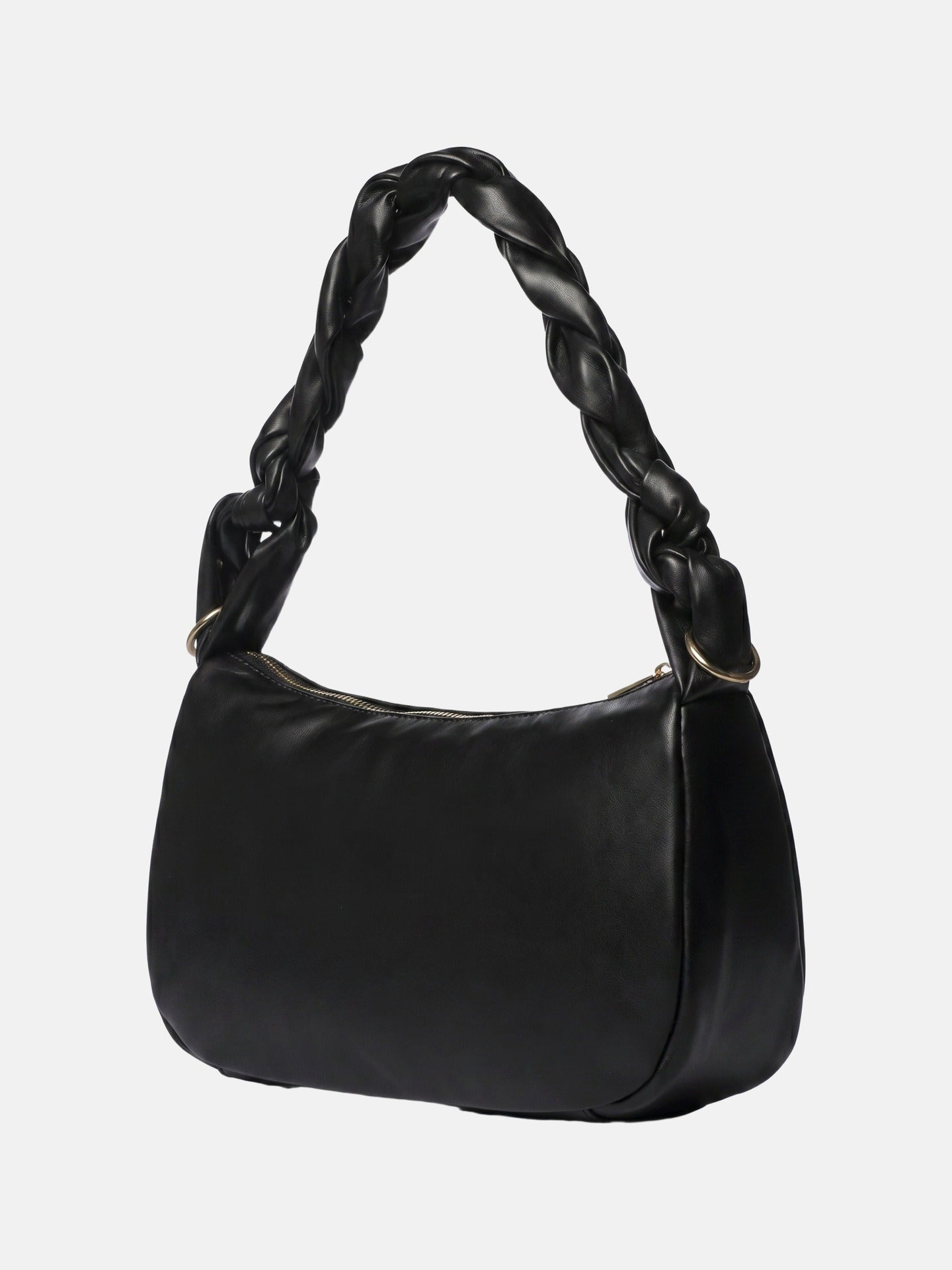 Borsa a Spalla in Pelle Vegana Nero