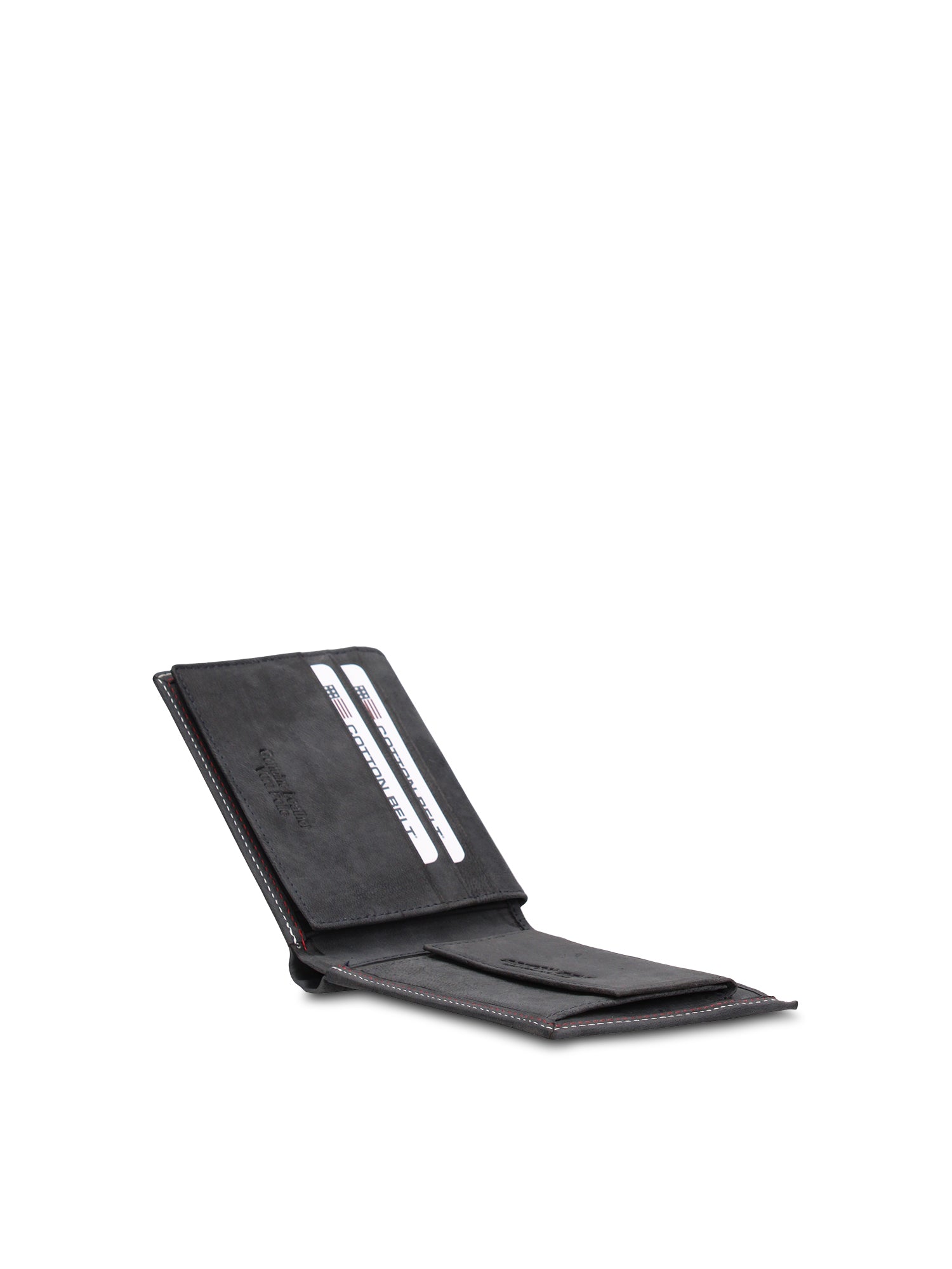 Portafoglio in Vera Pelle Blu Scuro
