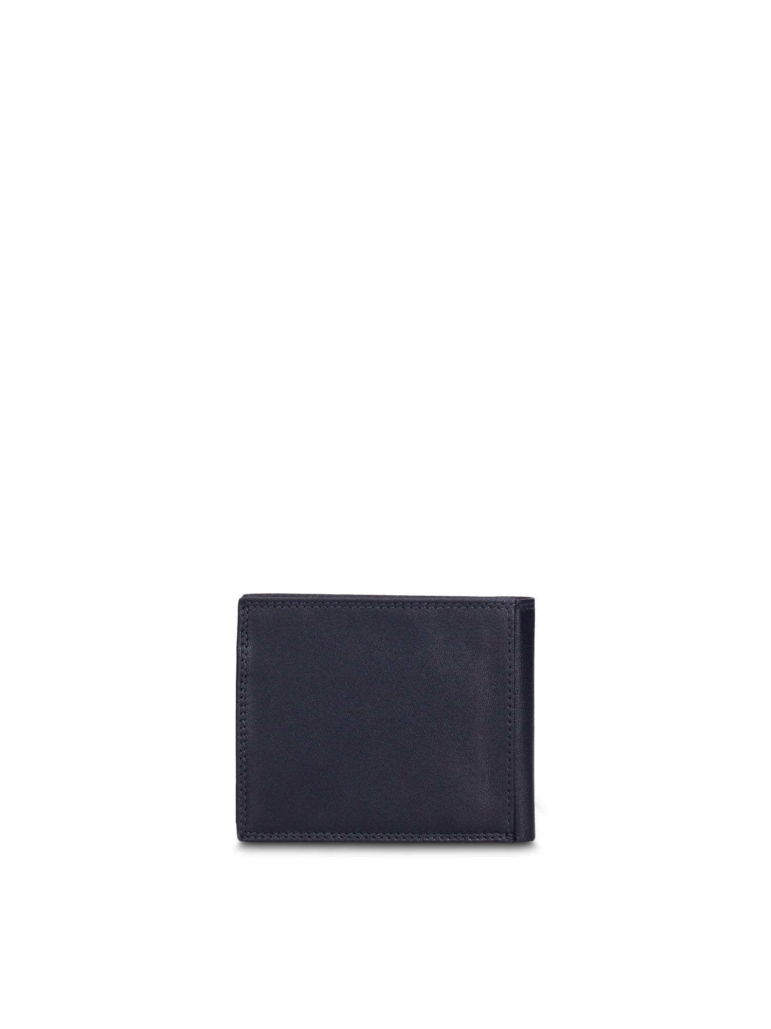 Portafoglio in Vera Pelle Blu Scuro