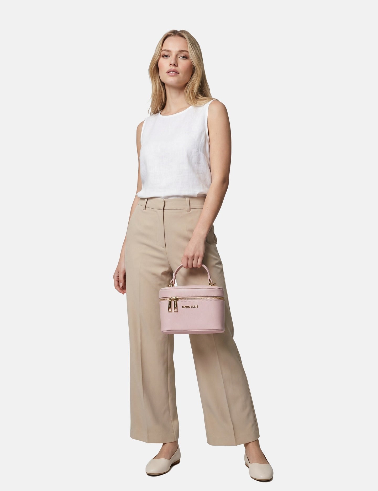 Borsa a Spalla in Pelle Vegana Rosa