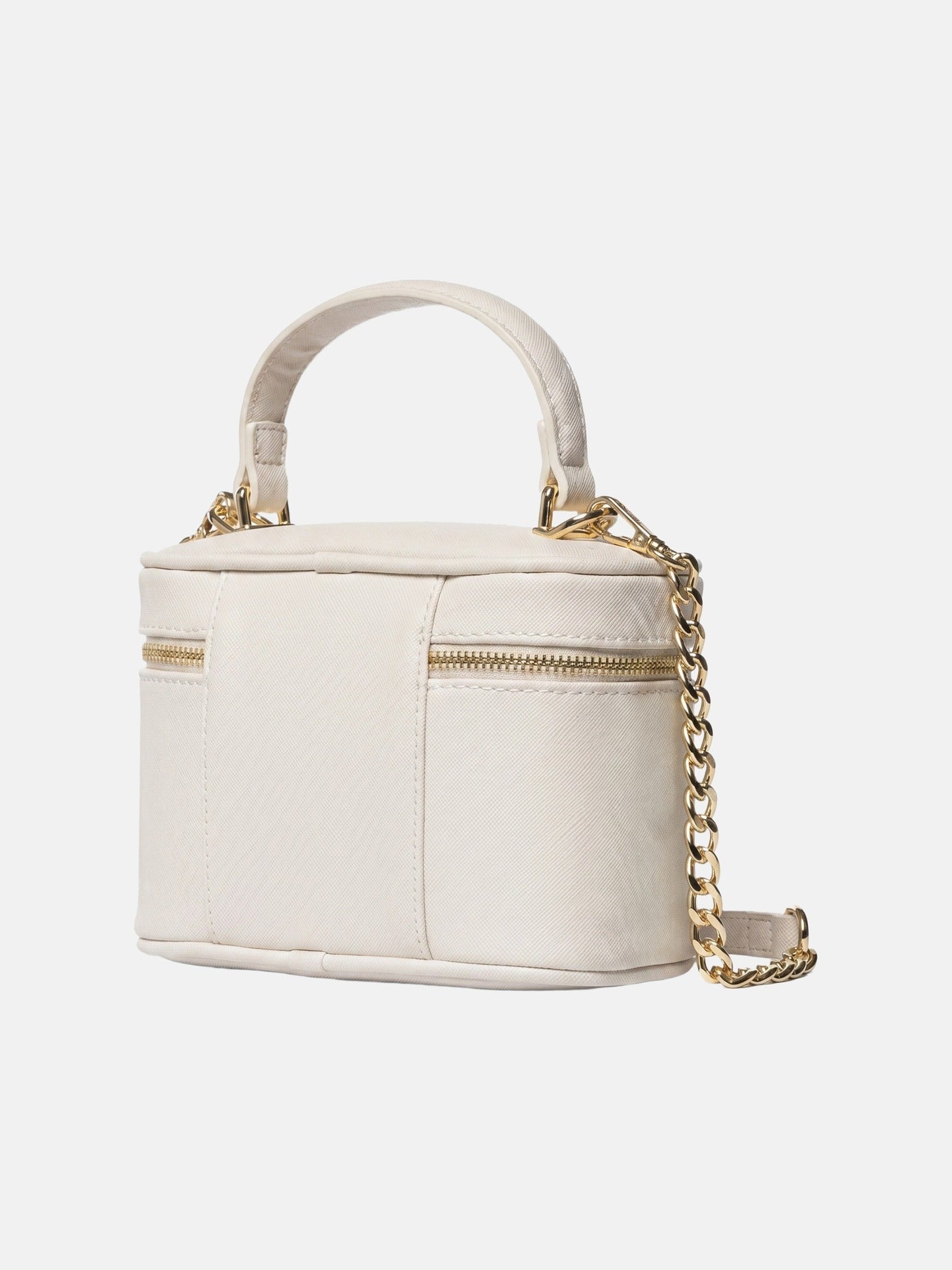 Borsa a Spalla in Pelle Vegana Panna