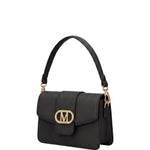 Borsa a Spalla in 100% Pu Vegan Leather Nero