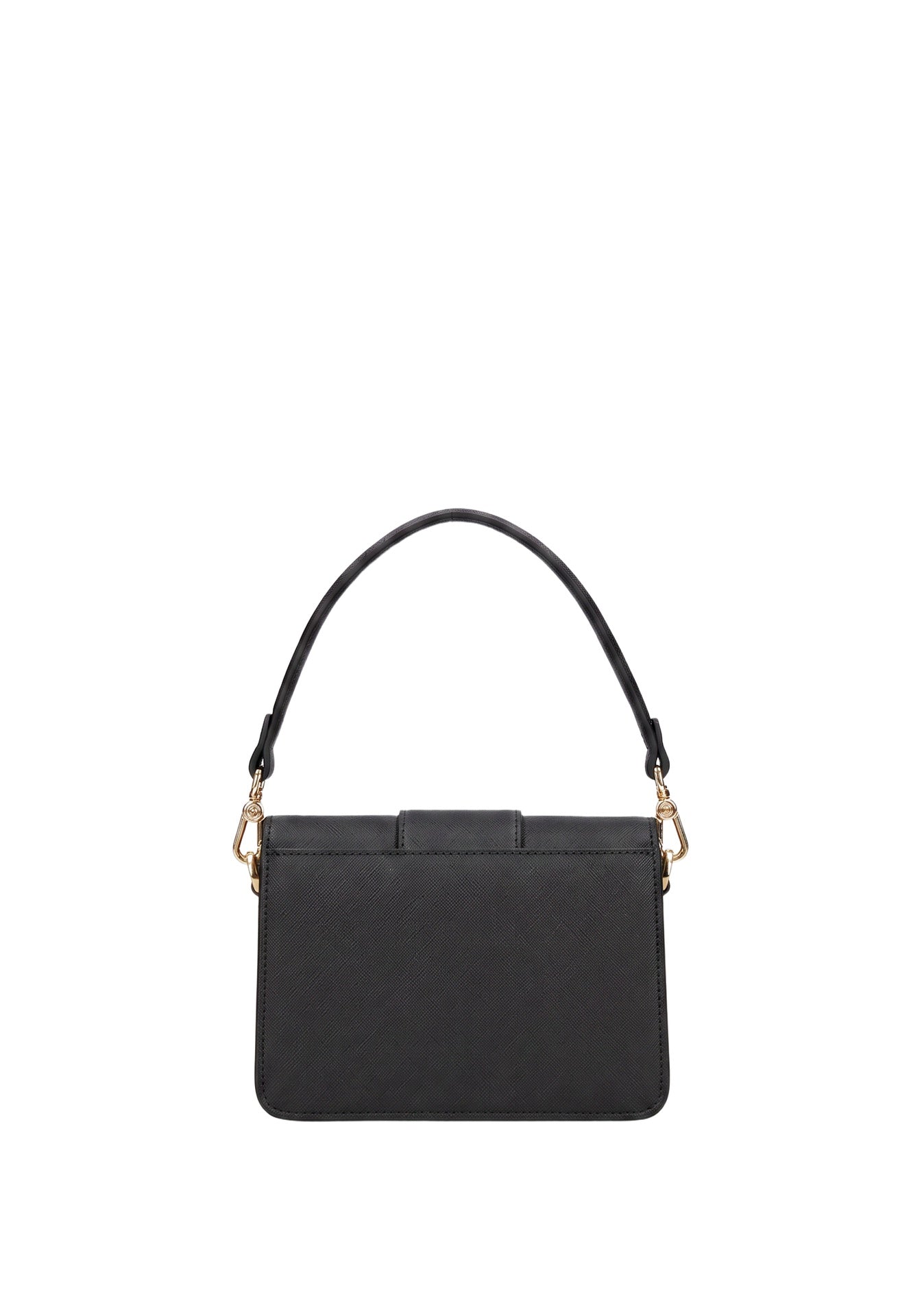Borsa a Spalla in 100% Pu Vegan Leather Nero