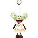Portachiavi in Mixed Polyester + Wooden Beads + Alloy Bianco