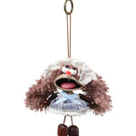 Portachiavi in Mixed Polyester + Wooden Beads + Alloy Blu