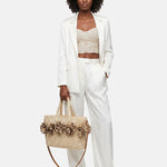 Borsa a Mano in Carta Beige