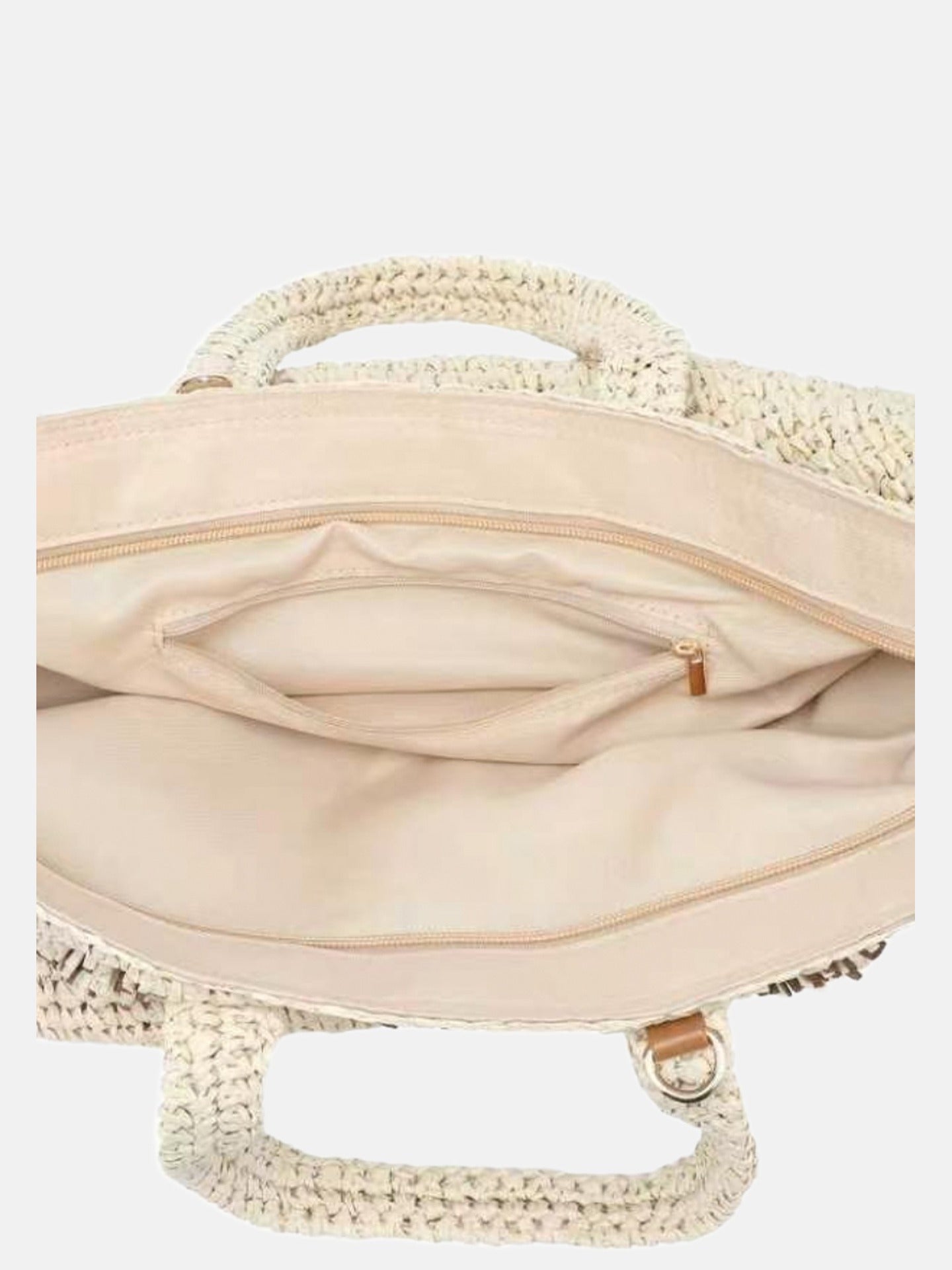 Borsa a Mano in Carta Beige